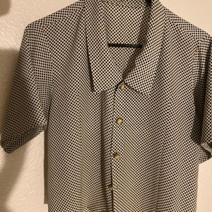 Silk Vintage crop blouse